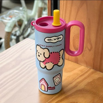 800 ml Cute Cartoon Themes Tumblers