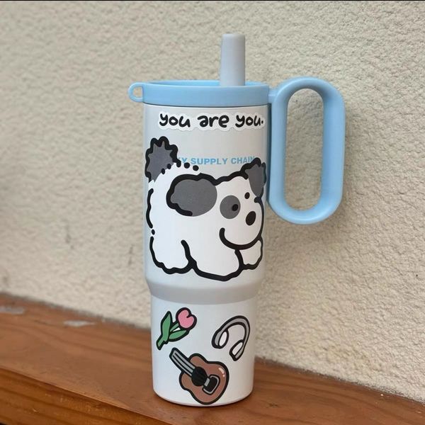 800 ml Cute Cartoon Themes Tumblers