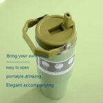 890 ml Stainless Steel Travel Tumbler with Straw & Lid(only mix color)
