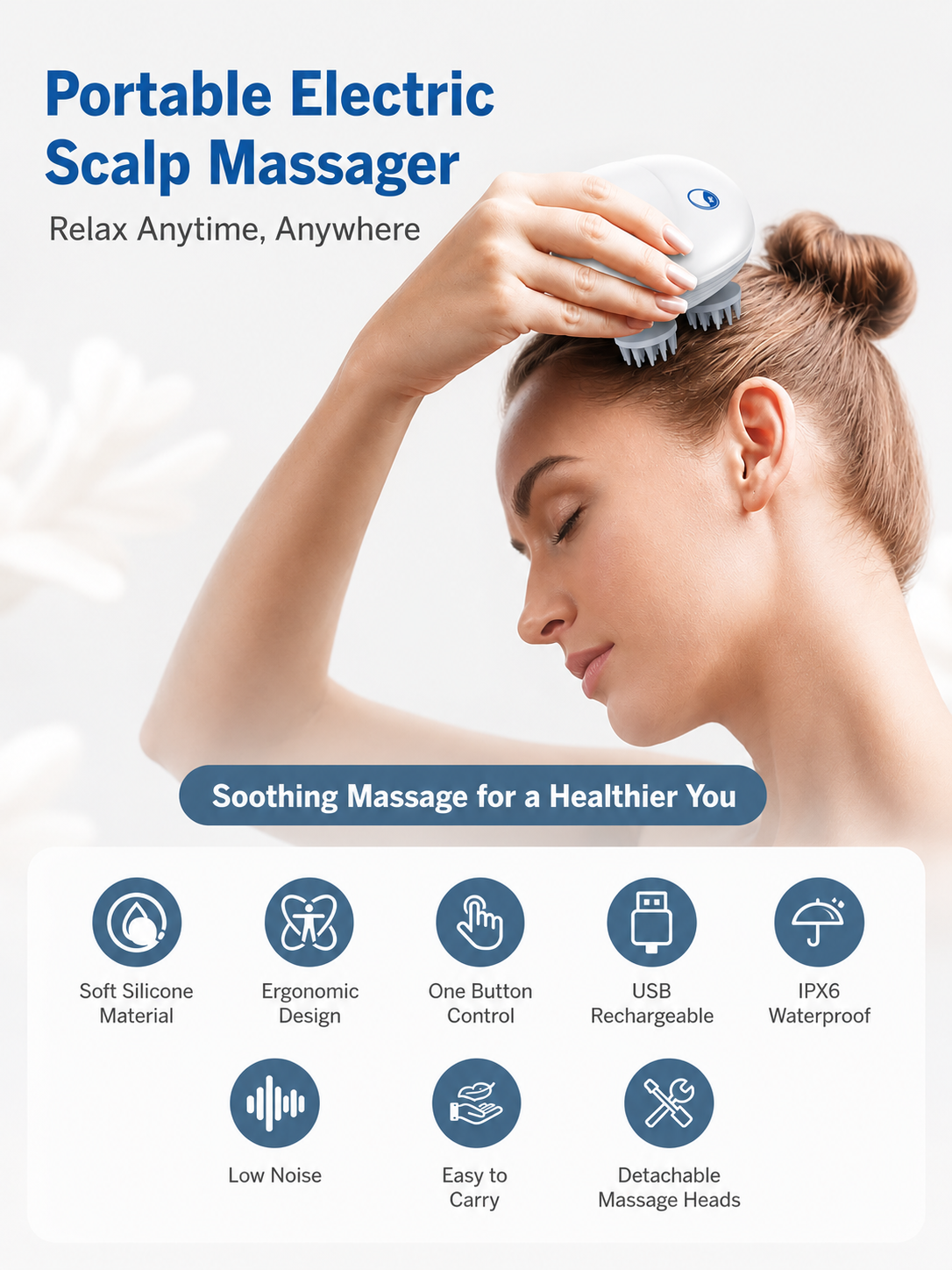 3D Deep Scalp Massage Brush