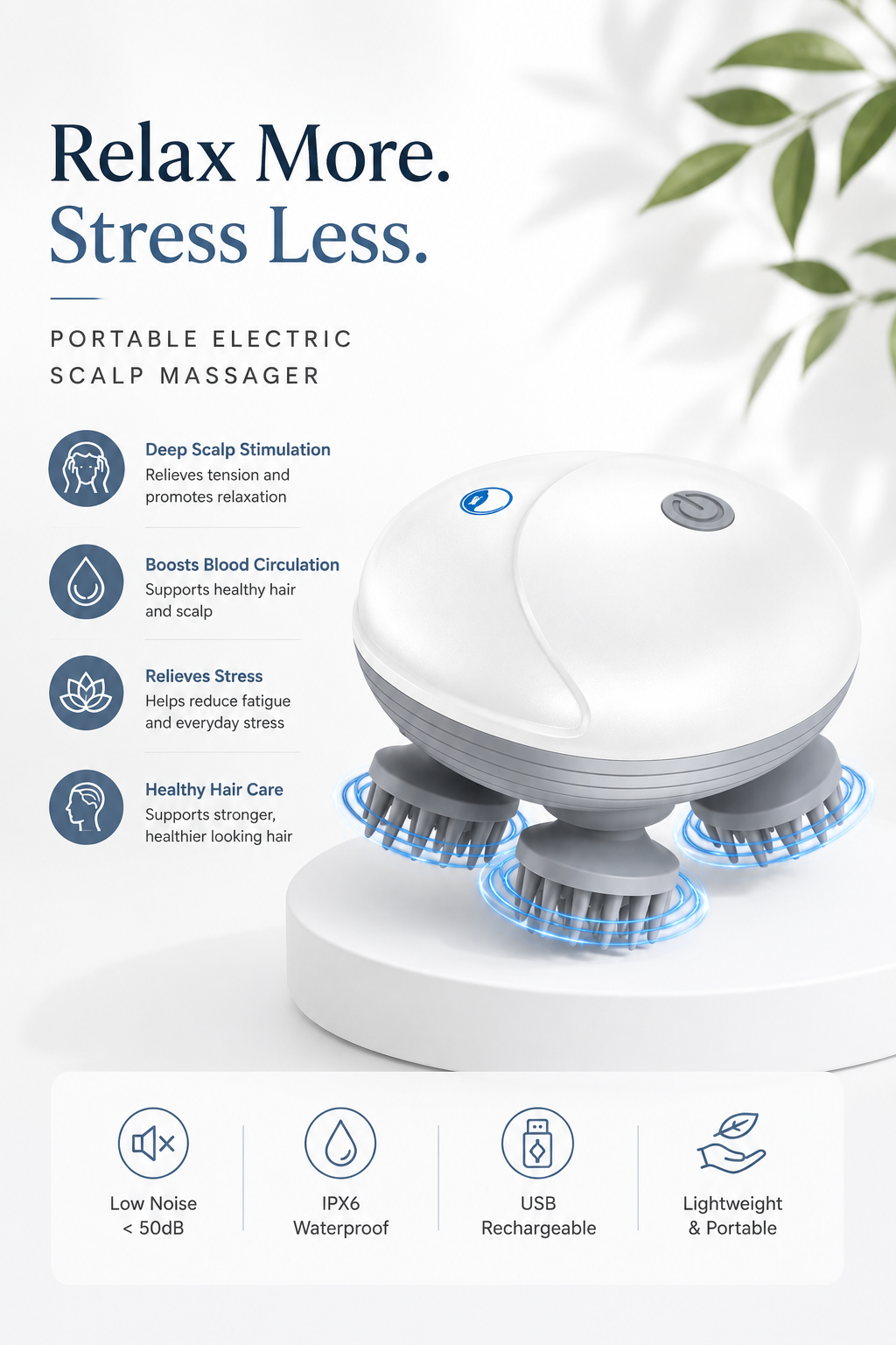 3D Deep Scalp Massage Brush