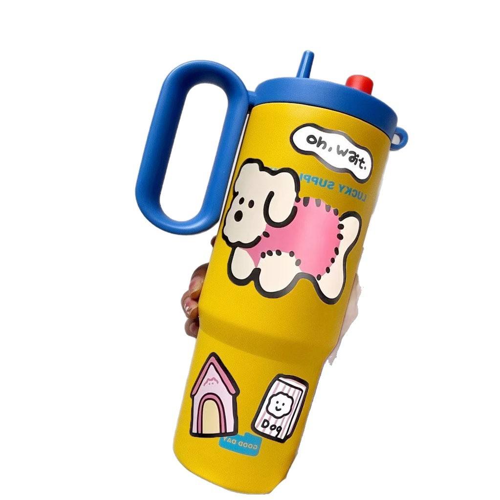800 ml Cute Cartoon Themes Tumblers