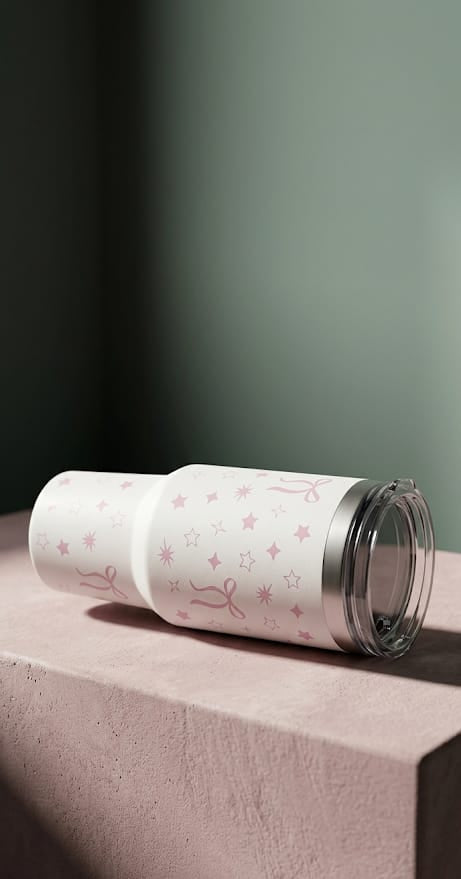 Tumbler with Straw 14 oz | Flowstate 3-Position Lid | Cup Holder Compatible for Travel